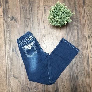 Arizona embroidered girls jeans